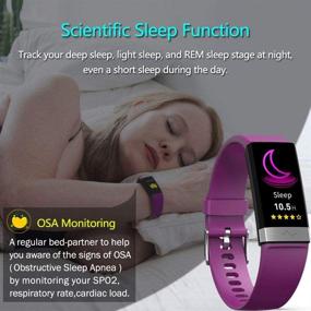 img 1 attached to 💜 MorePro Heart Rate Monitor Blood Pressure Fitness Tracker – IP68 Waterproof Smart Watch with Sleep Health Monitor for Android iOS Phones (Light Purple)