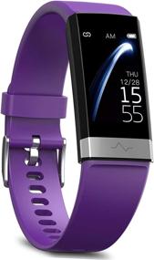 img 4 attached to 💜 MorePro Heart Rate Monitor Blood Pressure Fitness Tracker – IP68 Waterproof Smart Watch with Sleep Health Monitor for Android iOS Phones (Light Purple)