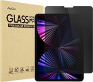 procase ipad pro 11 inch privacy screen protector - anti-spy tempered glass film guard for apple ipad pro 11-inch - 3rd 2nd 1st gen (2021, 2020, 2018) logo