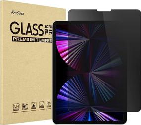 img 4 attached to ProCase iPad Pro 11 Inch Privacy Screen Protector - Anti-Spy Tempered Glass Film Guard for Apple iPad Pro 11-inch - 3rd 2nd 1st Gen (2021, 2020, 2018)