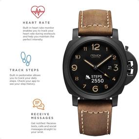 img 1 attached to 📱 iTouch Hybrid Smartwatch - Fitness Tracker with Heart Rate, Step Counter, Sleep Monitor, GPS Connectivity, IP68 Waterproof for Women and Men, Up to 30 Days Battery Life, Compatible with Android & iOS Devices