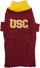 img 1 attached to 🐶 Stylish USC Trojans V-Neck Dog Sweater: Perfect for Your Pet's College Spirit!