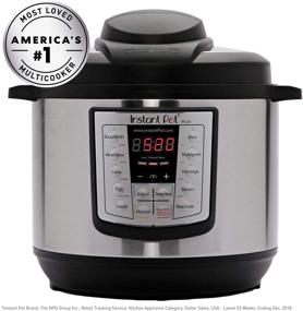 img 3 attached to Instant Pot Lux 6-in-1 Electric Pressure Cooker - Sterilizer, Slow Cooker, Rice Cooker, Steamer, Saute, Warmer - 6 Quart with 12 One-Touch Programs