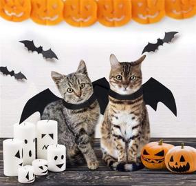 img 3 attached to 🦇 Halloween Dog Costume Pet Bat Wings for Dogs – Adjustable Funny Cat Bat Wings Party Outfit Cosplay Apparel for Small, Medium, Large Doggies