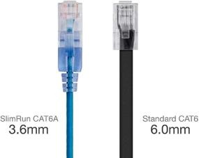 img 2 attached to Superior Performance at Incredible Speeds: Monoprice SlimRun Cat6A Ethernet Patch Cable