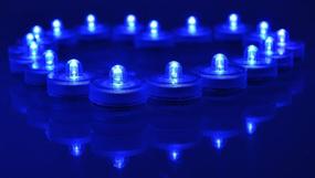 img 2 attached to 💙 Enhance Your Wedding Decor with SAMYO Set of 36 Waterproof Submersible Battery LED Tea Lights – Stunning Blue Illumination for Mesmerizing Centerpieces & Party Ambiance