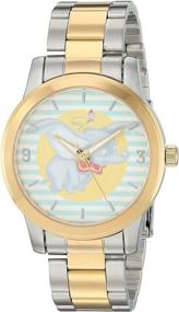 img 3 attached to Disney Womens Dumbo Analog Quartz Stainless Steel