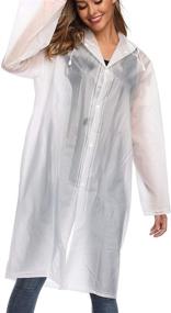 img 3 attached to Besshopie Raincoat Waterproof Poncho Reusable Outdoor Recreation for Outdoor Clothing