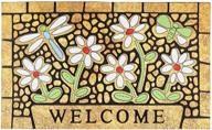 🐉 chichic dragonfly welcome mat – 17x30 inch outdoor front door mat for home entrance, non slip rubber backing logo