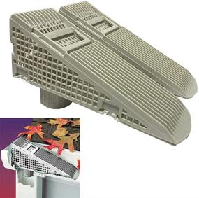 img 4 attached to The Gutter Guard Wedge: 2-Pack Solution to Eliminate Downspout Pipe Clogs from Leaves and Debris