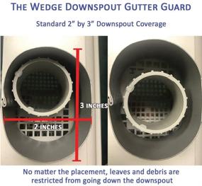 img 2 attached to The Gutter Guard Wedge: 2-Pack Solution to Eliminate Downspout Pipe Clogs from Leaves and Debris