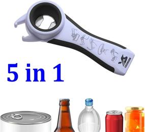 img 1 attached to MSY BIGSUNNY Multi-purpose Multi Bottle and Jar Cap Opener, Including a Versatile Can Opener