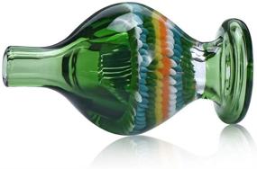 img 1 attached to 26mm Green Premium Bubble Glass Bottle Cap with Colorful Finish