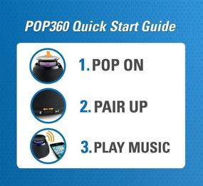 img 1 attached to 🔊 BLKBOX POP360 Беспроводной Bluetooth динамик - громкоговоритель без рук для iPhone, iPad, Android, Samsung и всех телефонов, планшетов, компьютеров (Черный)