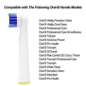 img 2 attached to 😁 4 Pack Replacement Toothbrush Heads Compatible With Oral B Braun - Professional Electric Toothbrush Heads Refill for Oral-B 7000, Pro 1000, 9600, 500, 3000, 8000