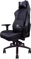 👾 thermaltake x comfort real leather gaming chair: ultimate comfort and style (gc-xcr-bblfdl-01) logo