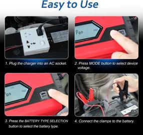img 3 attached to 🔋 GOOSUO Smart Battery Maintainer: Versatile 12V/7Amp Charger for Car RV SUV Truck Motorcycle Boat Lawn Mower - All Battery Types Supported!