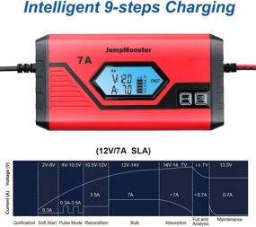 img 2 attached to 🔋 GOOSUO Smart Battery Maintainer: Versatile 12V/7Amp Charger for Car RV SUV Truck Motorcycle Boat Lawn Mower - All Battery Types Supported!