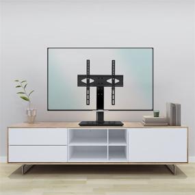 img 3 attached to 📺 Universal TV Stand Base for 37-55 inch LCD LED Flat Screen TVs - Height Adjustable Table Top TV Mount Stand with Tempered Glass Base, Wire Management, VESA 400x400, Up to 88lbs - MOUNT PRO