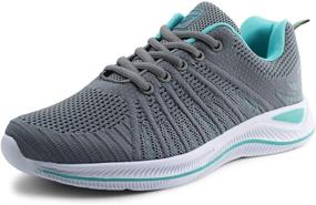 img 1 attached to 👟 JABASIC Athletic Sneakers: Stylish & Breathable Grey Women's Shoes for Active Comfort