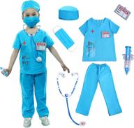 👩 adorable kids scrubs girls doctor costume: perfect for playtime or dress-up! logo