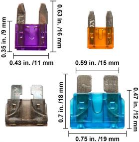 img 3 attached to 🔌 Комплексный набор из 485 шт. разнообразных автомобильных предохранителей для автомобилей, грузовиков - охватывает все стандартные размеры - ATC/APR/ATO + ATM лодочные автомобильные запасные предохранители