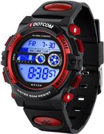 🕘 waterproof kids digital sport watch with alarm, stopwatch, led back light - ideal for boys and girls aged 8-15 logo