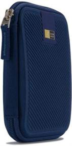 img 4 attached to 💙 Case Logic EHDC-101Blue Dark Blue Hard Shell Case for 2.5-Inch Portable Hard Drive: Ultimate Protection!