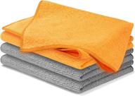 🧽 usanooks microfiber cleaning cloth - set of 4/6/8/10/12 (12x16 in) - high performance, 1200 washes, ultra absorbent weave traps grime & liquid, streak-free mirror shine, lint free towel logo