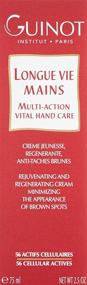 img 3 attached to Guinot Longue Vie Multi-Action Vital Hand 👐 Care - 2.5 oz - Premium Hand Treatment