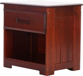 img 1 attached to Discovery World Furniture Nightstand Merlot