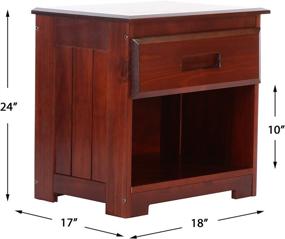 img 3 attached to Discovery World Furniture Nightstand Merlot