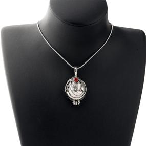 img 1 attached to Vampire Girl Vervain Charm Necklace for Halloween - Perfect Gift for Vampire Fans, Halloween Jewelry