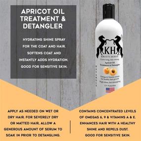 img 2 attached to 🍑 Apricot Oil Detangler by Knotty Horse