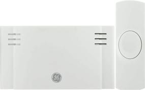 img 4 attached to 🔔 GE Wireless Doorbell Kit: Battery-Operated Receiver, 1 Push Button, 2 Melodies, 4 Volume Levels, 150 Ft Range, Mountable - White (19247)