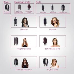 img 1 attached to 🌟 Revolutionize Your Hair Routine with the 6-in-1 Hair Dryer Brush: a Styler, Straightener, and more! Perfect for Women and an Ideal Girlfriend Gift