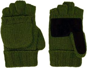 img 3 attached to 🧤 Stay Warm and Stylish with Thinsulate Thick Knitted Mitten Gloves - Must-Have Men's Accessories