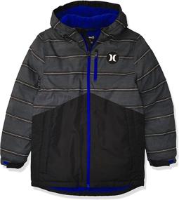 img 4 attached to Hurley Boys Multi Parka Jacket: Top Choice in Boys' Jackets & Coats