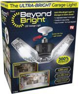 осветите свой гараж с помощью сверхярких гаражных огней ontel beyond bright. логотип