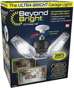 img 4 attached to Осветите свой гараж с помощью сверхярких гаражных огней Ontel Beyond Bright.