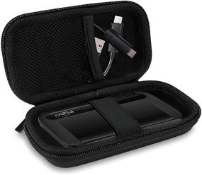 img 4 attached to 🚗 ProCase Carrying Case for Crucial X8 Portable SSD 1TB/500GB - Travel EVA Case for Crucial X8 1TB/500GB External SSD - Black