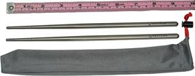 img 1 attached to VTC Titanium Camping Chopsticks - 9 inch (230mm)