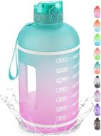 🚰 keepto 1 gallon water bottle with straw - motivational time marker water jug логотип