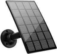 ⚡️ высокоэффективная солнечная панель wiya - совместима с eufycam, защита от влаги ip65, кабель длиной 10 футов с разъемом micro usb, обеспечивает непрерывное питание для беспроводной безопасности (без камеры) логотип
