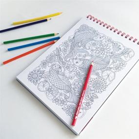 img 3 attached to 🌼 Stress-Relieving Coloring Book: Garden Paths | Intricate Animal Designs and Garden Scenes for Relaxation, Creativity | Topbound Large Format (8.6 x 11.75 inches)