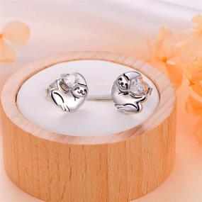 img 2 attached to 😍 Sterling Silver Sloth Heart Earrings, Bracelet, Ring, and Pendant Necklace Set - Perfect Gift for Teens and Women