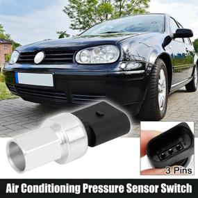 img 3 attached to 💨 X AUTOHAUX Air Conditioner A/C Pressure Sensor Switch 1J0959126 1K0959126A for VW Bora - Efficient Cooling Solution