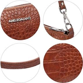 img 2 attached to 👜 Timeless Elegance: Retro Clutch Handbag with Vegan Leather and Convertible Strap for Women