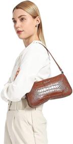 img 3 attached to 👜 Timeless Elegance: Retro Clutch Handbag with Vegan Leather and Convertible Strap for Women