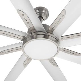 img 3 attached to 🔌 Hykolity 72 Inch Damp Rated Industrial DC Motor Ceiling Fan with LED Light, Reversible Motor and Blade, ETL Listed Indoor Ceiling Fans for Kitchen Bedroom Living Room Basement, 6-Speed Remote Control